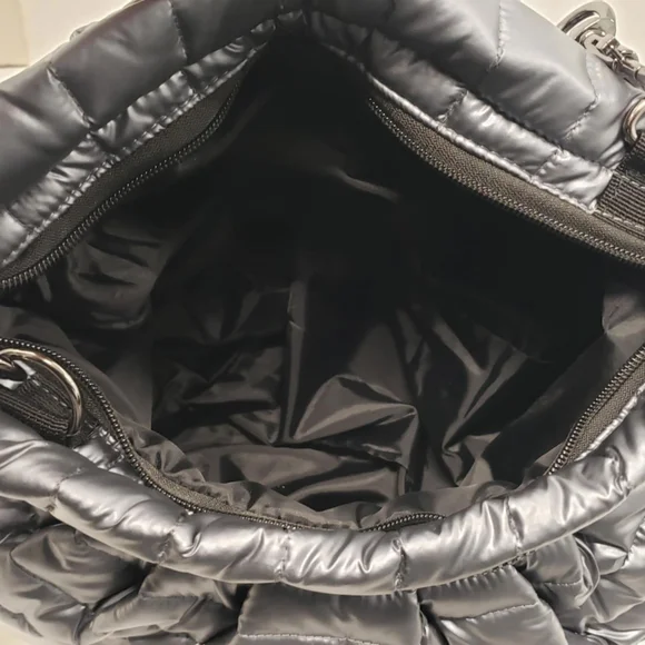 Think Royln Shiny Dark Grey Shoulder Bag - Picture 12 of 12